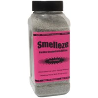 SMELLEZE Natural Cat Litter Smell Remover Deodorizer Additive: 2 lb. Granules Rid Waste Stench