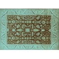 thumbnail image 1 of Ahgly Company Indoor Rectangle Oriental Light Blue Industrial Area Rugs, 2' x 4', 1 of 4