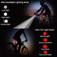 thumbnail image 4 of PENGX 4000mAh Super Bright USB Rechargeable Bike Light Set - Phone Holder & Tail Light - Perfect For Cycling!, 4 of 6