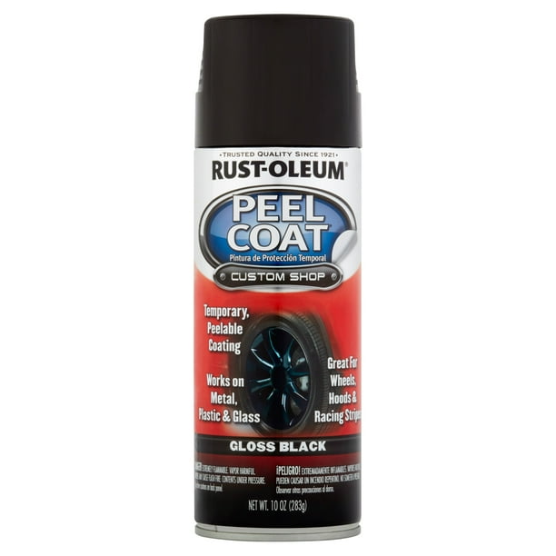 Rust-oleum Peel Coat Gloss Black Custom Shop, 10 Oz - Walmart.com