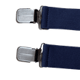 thumbnail image 6 of Men Navy Blue Suspenders Adjustable Elastic - Heavy Duty 1.4 Inch Wide X Shape Strong Clip Suspender, 6 of 6