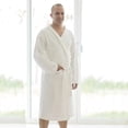 thumbnail image 2 of Bata de baño TESSO HOME Blanca caballero extrasuave microfibra, 2 of 2