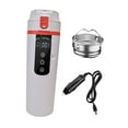 thumbnail image 2 of Calentador de agua eléctrico portátil de acero inoxidable para coche, 12 V y 24 V blanco, 2 of 9