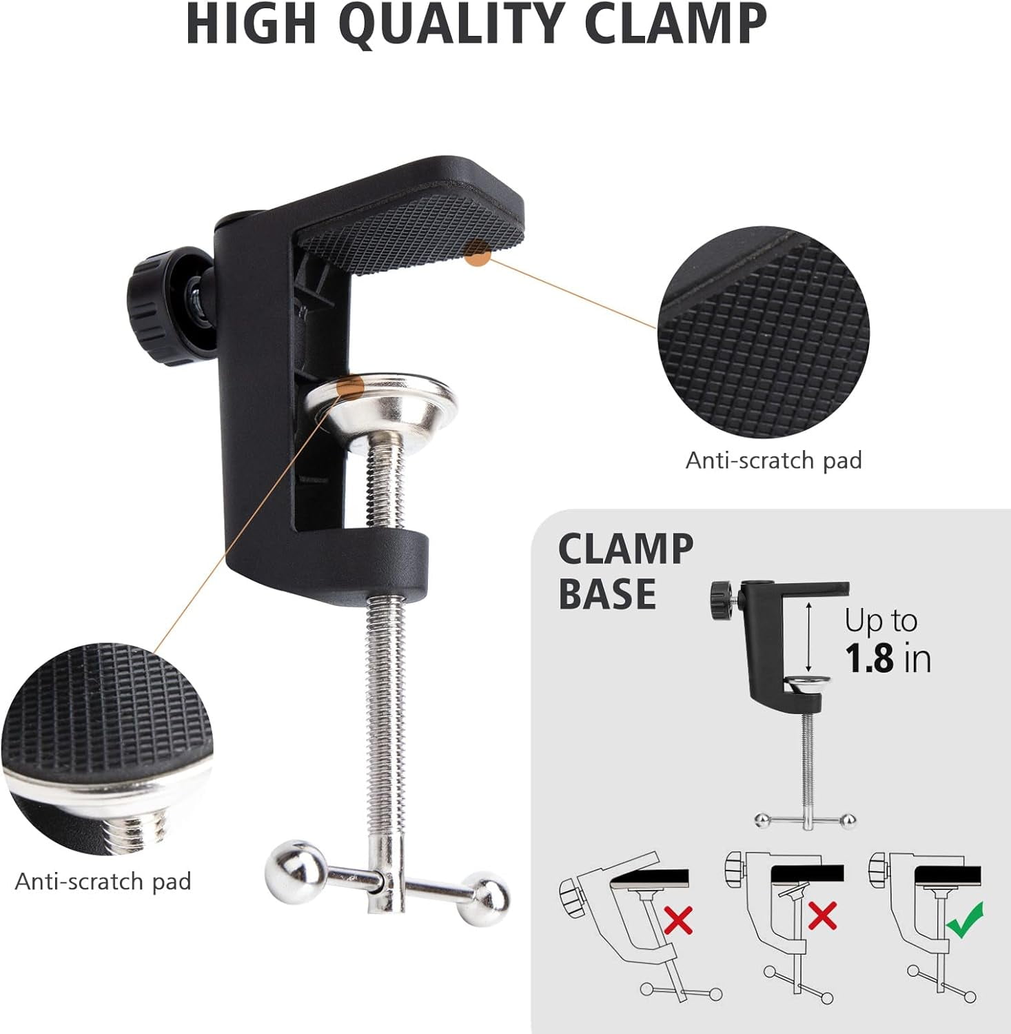 SUNMON QuadCast Microphone Stand - Red Boom Arm for Hyper x QuadCast with Red Quad Cast Pop Filter, Sound Insulation and Noise Reduction, Gaming Microphone Arm with 3/8" to 5/8" Adapter
