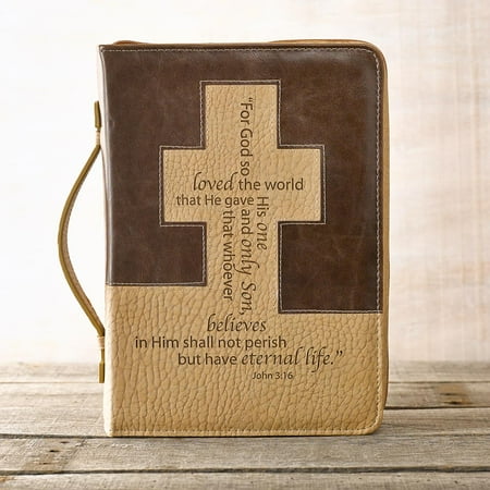 - John 3: 16 Bible Cover in Brown and Tan (Medium) (Other)