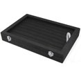 thumbnail image 2 of Velvet Ring Storage Box - Jewelry Holder with Clear Glass Lid Hold Up To Display Box Tray - Rings, Earrings, Pendants & Cufflinks, 2 of 8