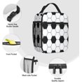 thumbnail image 5 of Soccer Ball Lunch Bag for Women Men, Insulated Reusable Lunch Box for Work Office Travel Picnic - Portable Lunch Tote Bag Cooler Bag, 5 of 6