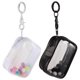 thumbnail image 3 of Mini bolsa vacía para muñeca, 2 uds., con bola de pompón y llavero, bolsa transparente para Mini muñeca, 3 of 6