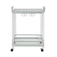 thumbnail image 2 of ACME Araldo Serving Cart in Clear Acrylic, Chrome & Clear Glass, 2 of 4