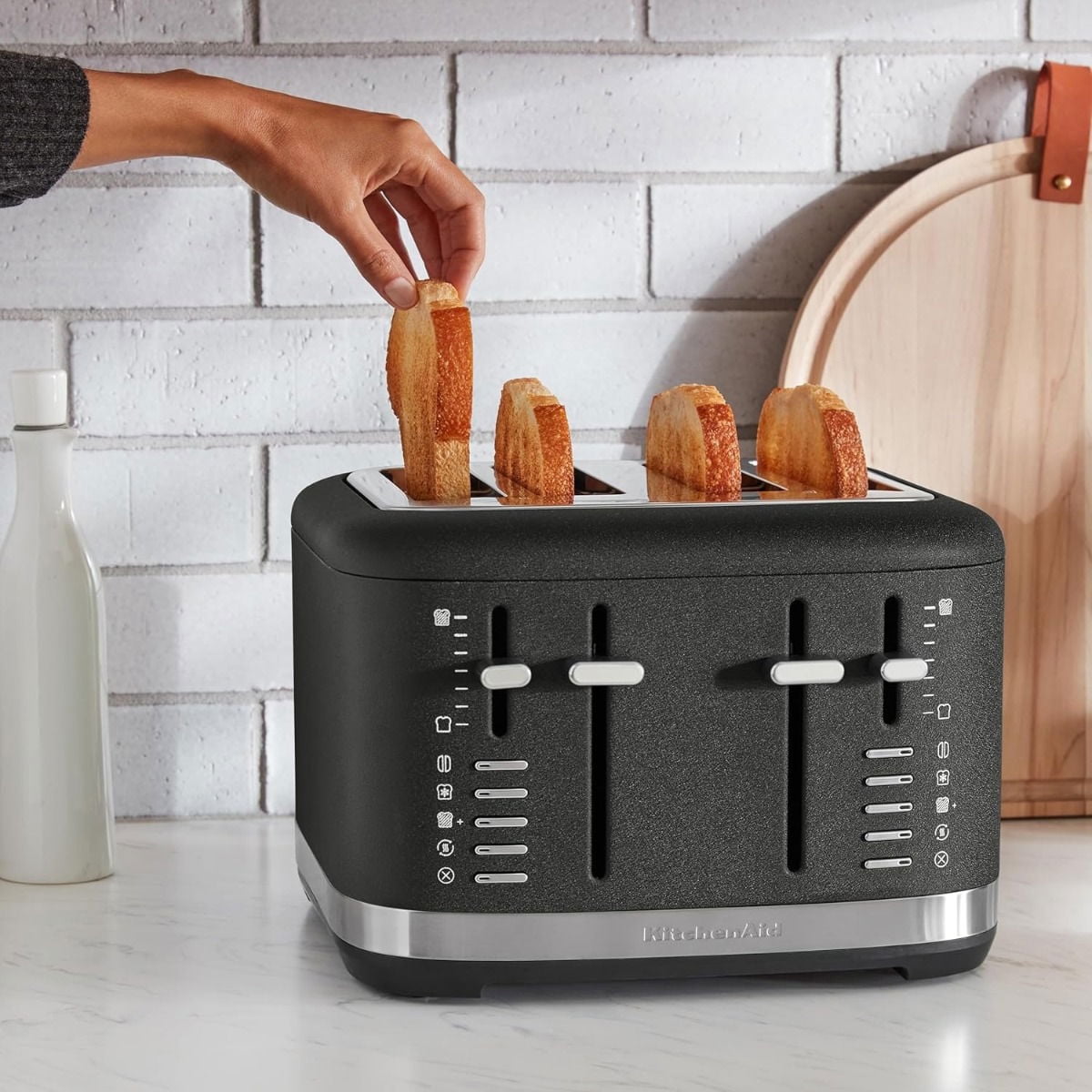 KitchenAid 4 Slice Metal Toaster | Cast Iron Black