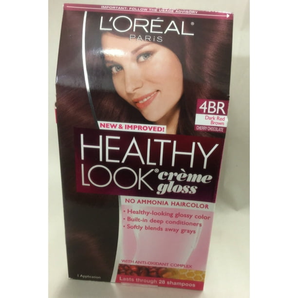L'Oreal Healthy Look Creme Gloss Hair Color,Dark Red Brown 4BR/ CHERRY CHOCOLATE L'Oreal Healthy Look Creme Gloss Hair Color,Dark Red Brown 4BR/ CHERRY CHOCOLATE