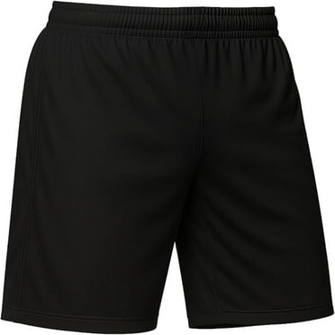 Just 4 Kicks Youth L Soccer Shorts, Black, Athletic Fit for Kids