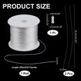 thumbnail image 2 of PH 0.2mm Bracelet String 218 Yards Inelastic Beading Thread Jewelry String Seed Bead Thread Cord with Leading Wire and Clasp for DIY Friendship Bracelets Jewelry Leather Stitching Making for DIY, 2 of 7