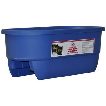 HOME DEK DEKOR DUAL-BLUE Dual Rail Planter