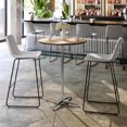 thumbnail image 2 of Kingfisher Lane Table Cocktail Ronde en Bois, 2 of 9