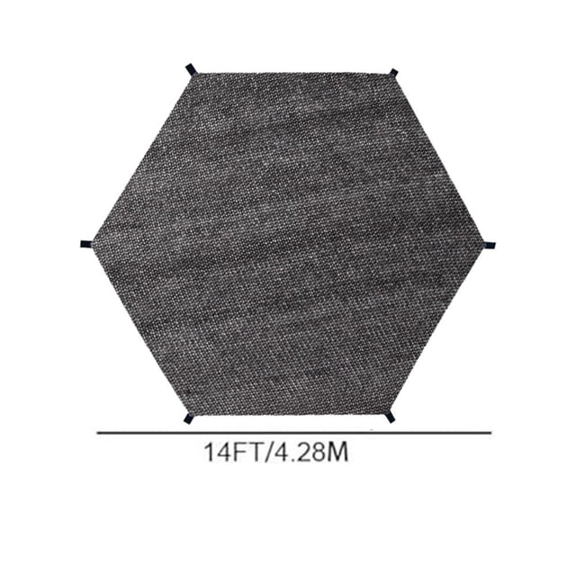 Trampoline Sun Shade Cover UV Protection for 6FT 8FT 10FT 12FT 14FT Outdoor Trampolines with Easy Installation Straps