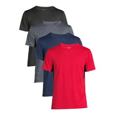 Russell Men's and Big Men's Active Fresh Force Recycled V-Neck T-Shirt ...