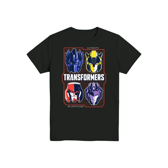 Transformers, Boys' & Big Boys' Short Sleeve Graphic T-Shirt, Sizes 4-18