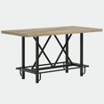 thumbnail image 2 of Spaco 63" Dining Table, Rectangular Kitchen Table for 6 People, Dining Table for Indoor as Living Room, Kitchen, Oak Gray, 2 of 4
