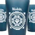 thumbnail image 3 of Modelo Especial 880920 16 oz Cerveceria Mexico Logo Plastic Pint Glass, Blue & White - Pack of 4, 3 of 3