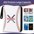 Baseball Card Binder 400 Pockets, Trading Card Binder with Sleeves, Baseball Cards Binder