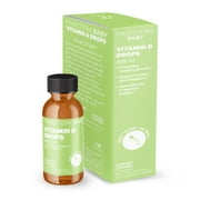 Pink Stork Baby Vitamin D3 Drops: Infant Vitamin D Drops for Baby, Liquid Vitamin, 1 fl oz
