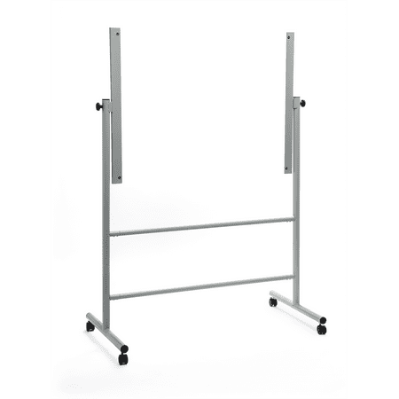 Audio-Visual Direct Dry-Erase Mobile Stand Glass Board 36" X 48"