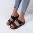 thumbnail image 1 of Sandalias romanas con punta abierta y tacón de cuña para mujer, estilo vintage, pantuflas Wmkox8yii ytu7421, 1 of 6