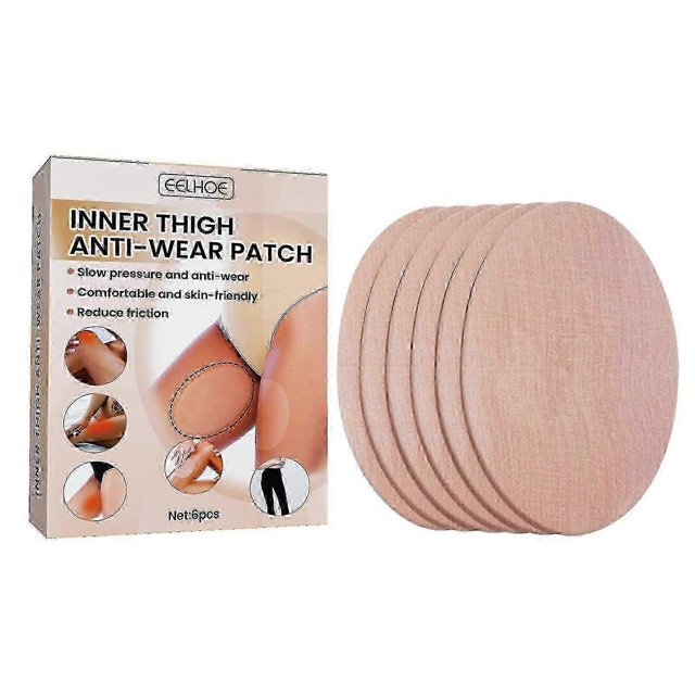 EELHOE 6PCS Thigh Anti-wear Patches Elastic Comfort Adhesive Waterproof Protect Skin for Thigh Calf Armpit -