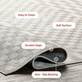 thumbnail image 4 of nuLOOM Nikita Faded Geometric Machine Washable Area Rug, 10' x 14', Beige, 4 of 18
