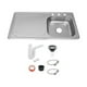 thumbnail image 1 of Fregadero Tarja Acero Inox De Empotrar 100x50 C/kit S/llaves, 1 of 5