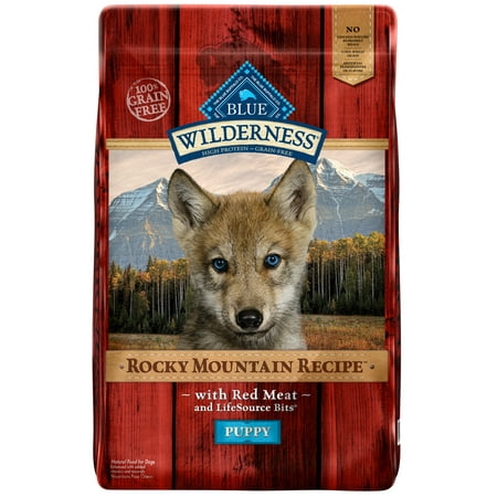 Blue Buffalo Wilderness Red Meat High Protein Grain Free Puppy Dry Dog Food,