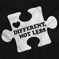 thumbnail image 2 of Different Not Less Autism Puzzle Womens Slim Fit Graphic Tee Brisco Brands S, 2 of 5
