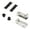 Nickel, variant on Concealed Glass Door Hinges Cabinet Corner Clamps Corrosion Resistant Steel Door Hinges Sneak Hinges for Homes & Office