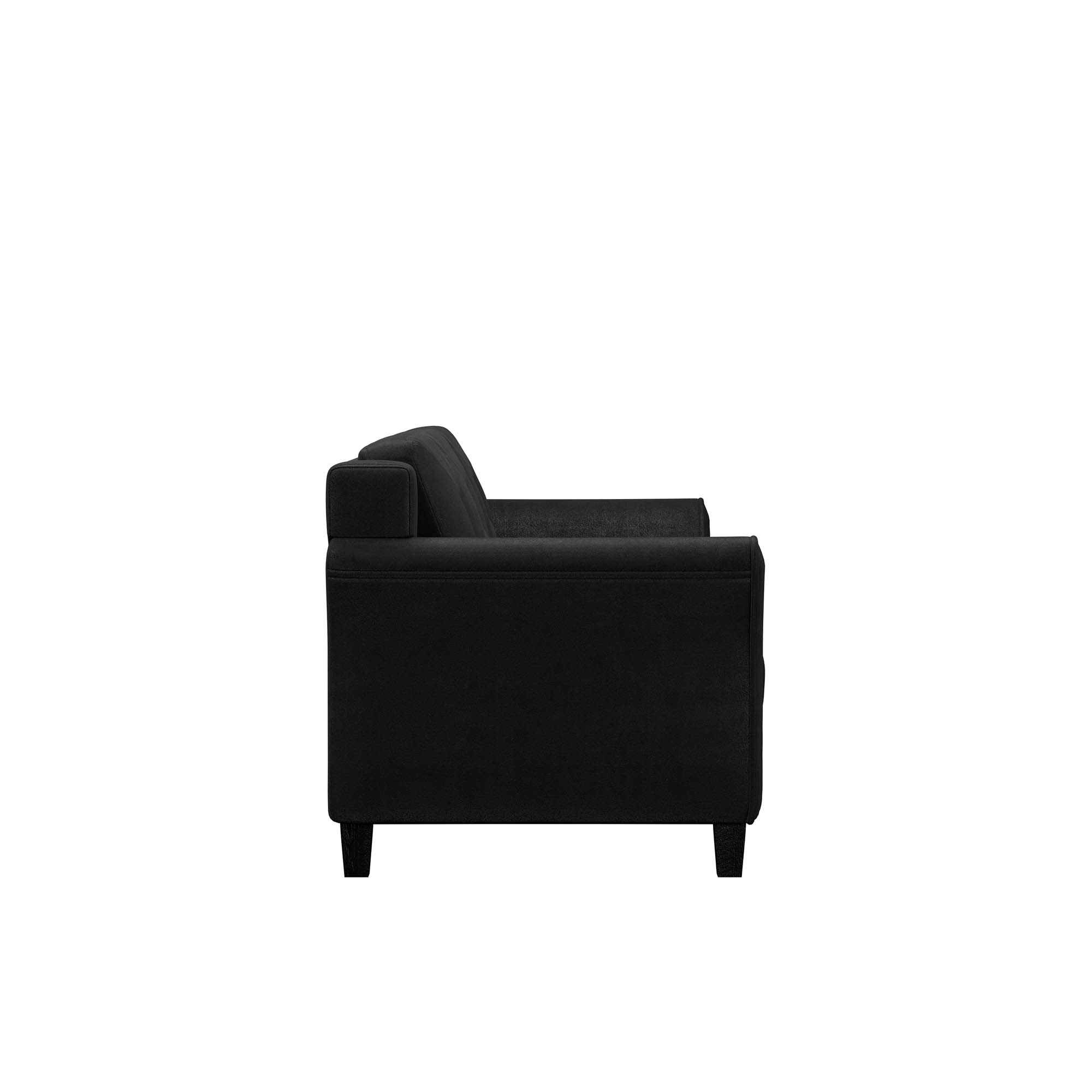 Lifestyle Solutions Taryn Curved Arms Sofa, Black Fabric - image 5 of 18