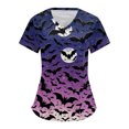 thumbnail image 1 of Tops sueltos de manga corta para mujer Tops casuales de talla grande Camisetas casuales de verano de manga corta con cuello en V Tops de mujer Camisetas Ropa de trabajo, 1 of 3
