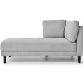 thumbnail image 6 of 65" Chaise Lounge Sofa, Upholstered Fabric Corner Sofa Bed with Left Armrest and 9" Padded Seat Cushion,Leisure Chaise Lounge Chair with Stable Legs,for Bedroom Office Living Room, 6 of 9