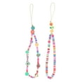 thumbnail image 1 of 2 Pcs Dragonne de Cellulaire Perles de Fruits Sangle de Poignet Anti-Perte, 1 of 7