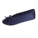 thumbnail image 1 of isotoner Pantuflas de bailarina para mujer – Zapatos de casa de satén suave con lazo y suela de ante – Pantuflas clásicas cómodas de viaje y rec&amp;am, 1 of 8