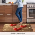 thumbnail image 5 of Valentines Doormat Outdoor Entrance 16"x24", Red Love Heart Romantic Absorb Moisture Dirt Door Mats, Non-Slip Rubber Backing Floor Mats Indoor, Low-Profile Front Door Rugs, 5 of 9