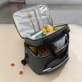 thumbnail image 2 of Insulated Cooler Bag, Large Leakproof Beach Cooler, Lightweight Portable Double Layer Soft-Sided Travel Ice Chest for Camping, Kayaking, Road Trips, Grocery Shopping(Green), 2 of 6