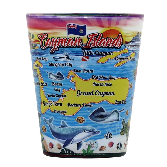 Cayman Islands Scene In and Out Shot Glass