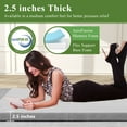 2.5 inch Memory Foam Sleeping Pad Camping Mattress,Portable Roll Up