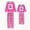 Rose, variant on Barbie Women Pajamas Snowflakes Christmas Tree Graphic Allover Print 2 Pieces Family Matching Pajamas Set