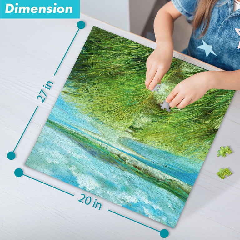 Ocean Whispers Pink Sky Puzzle 1000 Piece Cylinder Puzzle Tube