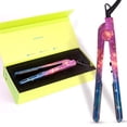 thumbnail image 1 of PYT Unicorn Pro Hair Straightener - Ceramic Flat Iron for Professional Styling. 150 W Power Output, Adjustable Temperature Suitable for All Hair Types. Straighten, Curl or Wave (Galaxy), 1 of 4