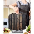 thumbnail image 2 of Black Brown Plank Stand Mixer Dust Cover with Storage Pocket & Handles, Vintage Chic Wooden Grain Fits All Tilt Head & Bowl Lift Kitchen Appliance Cover Organizer Bag Accessories, 4.5-5 Quart, 2 of 6