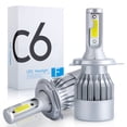 thumbnail image 2 of Luces led Para Coche Faros Led Automotriz Kit De Faros Focos Led C6 H4 Hb2 9003 Alta Baja 8000lm 6000k antiniebla LED huangjie unisex, 2 of 2