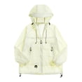 thumbnail image 2 of Men's Lightweight Windbreaker Jacket with Zipper Pocket Casual Zip Up Jackets with Hooded Yellow, 2 of 5