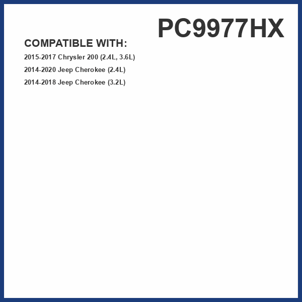 PUREFLOW PC9977HX HEPA Cabin Air Filter | Fits 2014-2020 Jeep Cherokee 2.4L; 2014-2018 Cherokee 3.2L; 2015-2017 Chrysler 200 2.4L, 3.6L